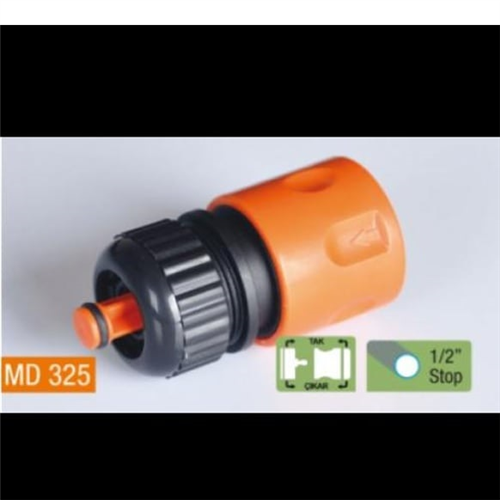 1/2"  PLAS. HORTUM ADAPTÖRÜ STOPLU (60/720)
